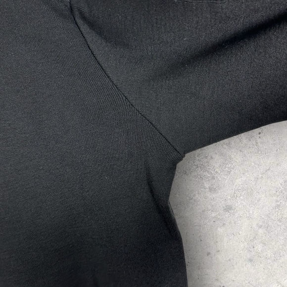 NEW SNS Herning 100% Merino Wool Button Shoulder Sweater Black Knit Mens Size L - Picture 11 of 16